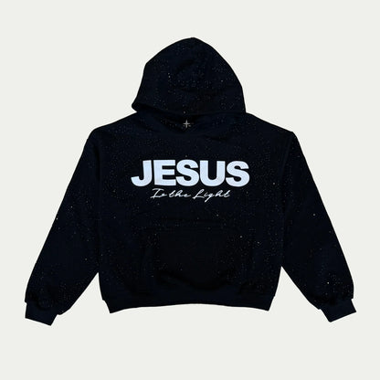 Jesus is The Light - Rhinestone Hoodie