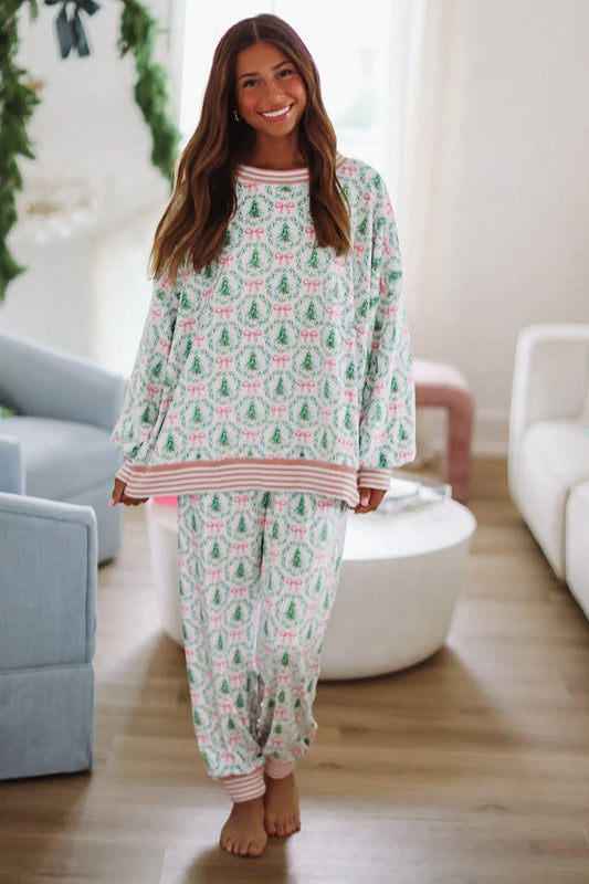 Women's Christmas Print Pajama Set